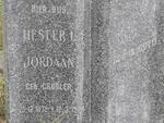 JORDAAN Hester L. nee GROBLER 1872-1961