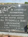 LABUSCHAGNE Alida Petronella nee VAN JAARSVELD 1910-1977