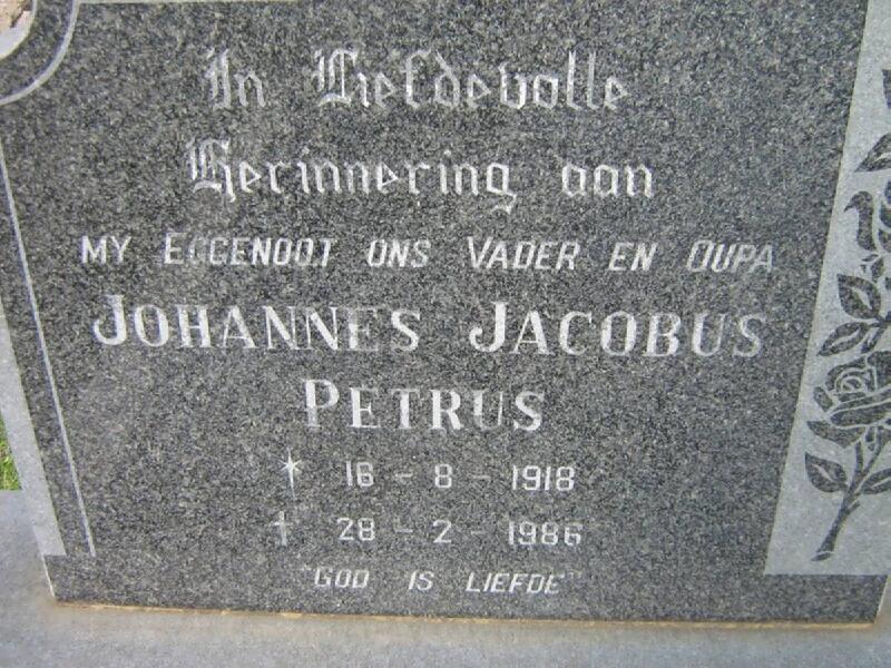 LABUSCHAGNE Johannes Jacobus Petrus 1918-1986