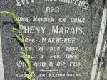 MARAIS Pheny nee MALHERBE 1887-1966