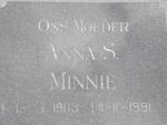 MINNIE Anna S. 1903-1991
