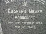 MOORCROFT Charles Milner -1954
