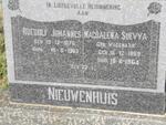 NIEUWENHUIS Roedolf Johannes 1876-1963 & Magdalena Suevya WAGENAAR 1889-1964
