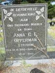 OPPERMAN Anna C.E. nee STRYDOM 1893-1975
