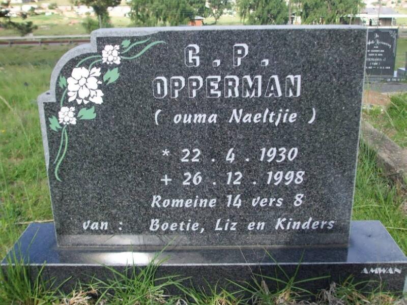 OPPERMAN G.P. 1930-1998