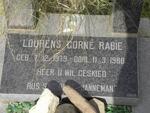 RABIE Lourens Corné 1979-1980
