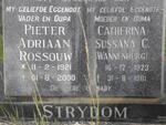 STRYDOM Pieter Adriaan Rossouw 1921-2000 & Catherina Sussana C. WANNENBURG 1923-1981