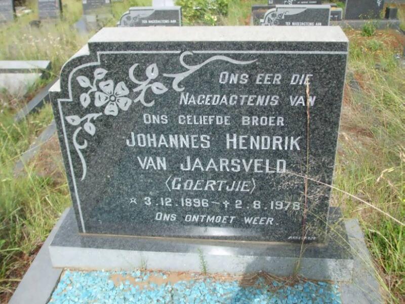 JAARSVELD Johannes Hendrik, van 1896-1978