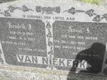 NIEKERK Hendrik J., van 1913-1963 & Anna S. nee VAN DER MERWE 1921-