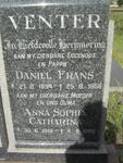 VENTER Daniel Frans 1894-1958 & Anna Sophia Catharina 1918-1992