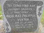 VENTER Nicolaas Philippus 1883-1953