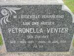 VENTER Petronella nee COETSEE 1887-1958