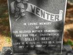 VENTER Stella Irene 1925-1982