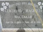 WAGENAAR Gertruida Magrieta 1883-1961