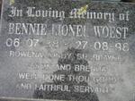 WOEST Bennie Lionel 1938-1998
