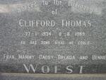 WOEST Clifford Thomas 1934-1969