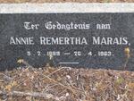 MARAIS Annie Remertha 1889-1963