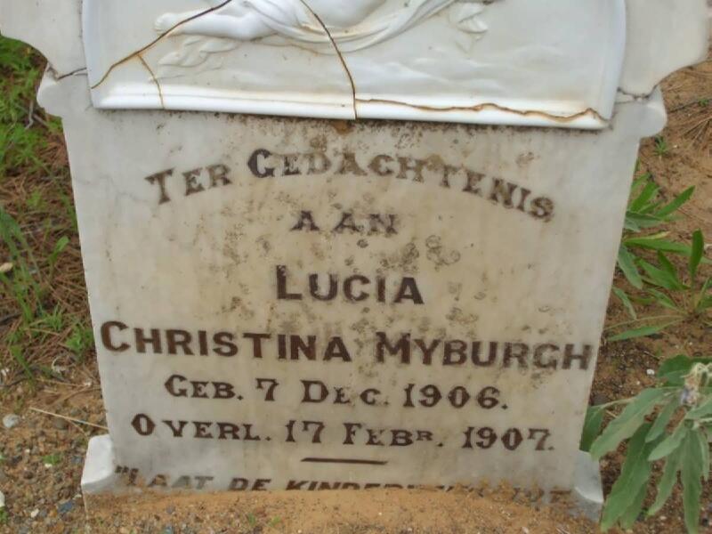 MYBURGH Lucia Christina 1906-1907