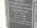 NIEKERK Jacomina Hendina Wilhelmina, van nee VENTER 1886-1956