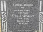 ANNANDALE Carel J. 1882-1959