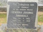ANNANDALE Hendrika Johanna 1886-1958