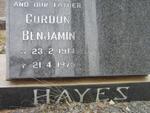 HAYES Gordon Benjamin 1914-1975