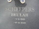 SCHEEPERS Beulah 1940-2000