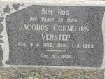 VERSTER Jacobus Cornelius 1882-1968