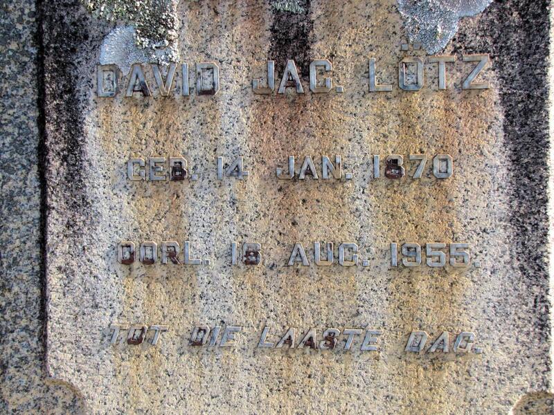 LOTZ David Jac. 1870-1955