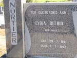 NORTIER Lydia Bithia nee HALL 1881-1972
