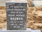 BOUWER Frans Hendrik 1908-1984