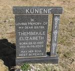 KUNENE Thembekile Elizabeth 1997-2003