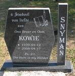SNYMAN Kowie 1939-2008