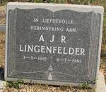 LINGENFELDER A.J.R. 1916-1981