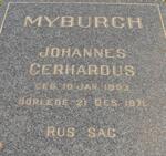 MYBURGH Johannes Gerhardus 1893-1971