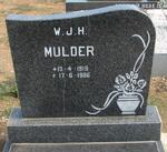 MULDER W.J.H. 1919-1986