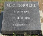 DORMEHL M.C. 1906-1996