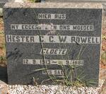 POWELL Hester C.C.W.  nee CLOETE 1913-1961