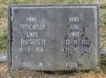 LINDE Hans Jurie 1932-2004 & Anna Petronella POTGIETER 1936-