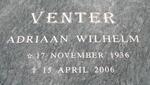 VENTER Adriaan Wilhelm 1936-2006