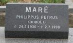 MARE Philippus Petrus 1930-1998