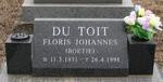 TOIT Floris Johannes, du 1931-1998