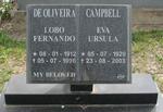 OLIVEIRA Lobo Fernando, de 1912-1996 :: CAMPBELL Eva Ursula 1929-2003