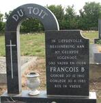 TOIT Francois B., du 1910-1983