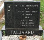 TALJAARD Ben 1949-1980