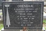 ODENDAAL Willem Johan 1894-1977 & Cecile L. 1908-1999