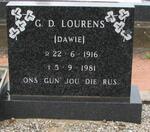 LOURENS G.D. 1916-1981