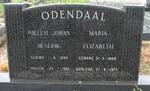 ODENDAAL Willem Johan Hendrik 1899-1982 &  Maria Elizabeth 1909-1977