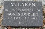 Mc LAREN Agnes Doreen 1922-1986