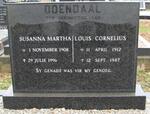 ODENDAAL Louis Cornelius 1912-1987 & Susanna Martha 1908-1996